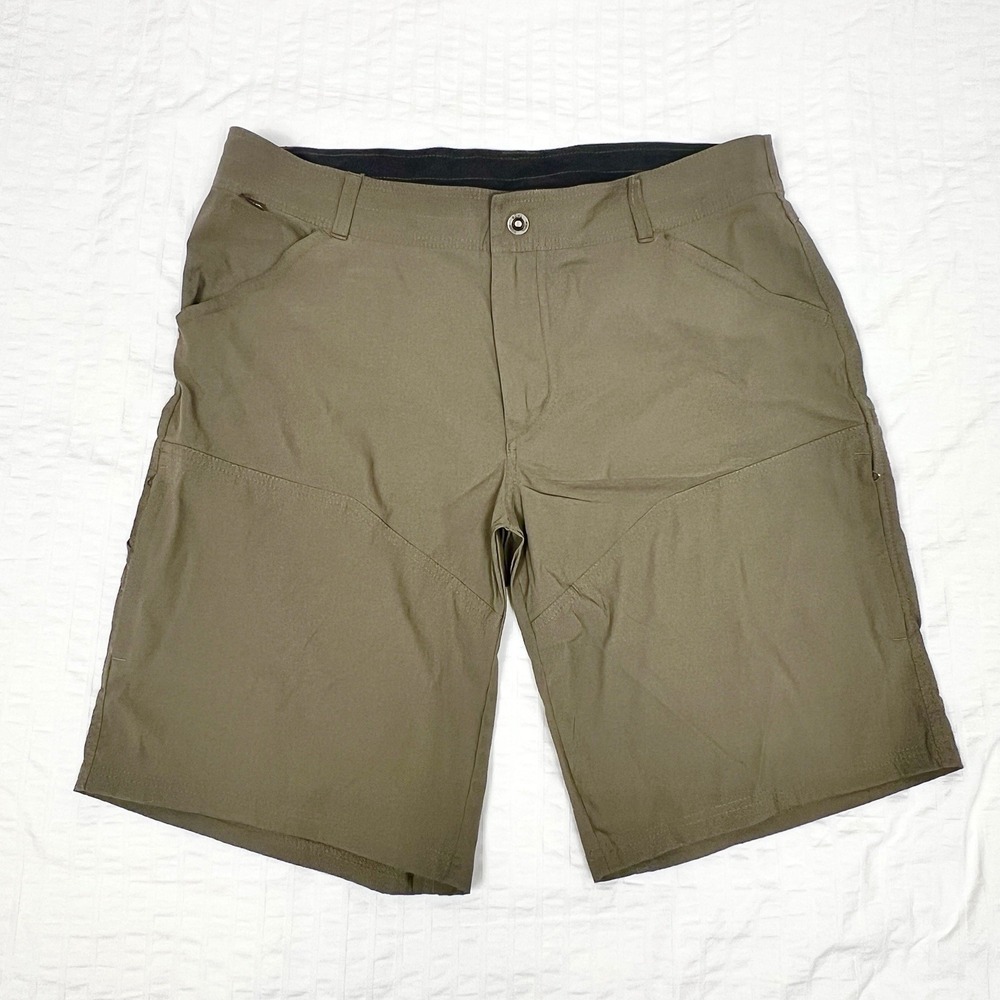 Kuhl Renegade Cargo Shorts Mens 38 Khaki Tan Hiking Outdoor Stretch 10" Gorpcore